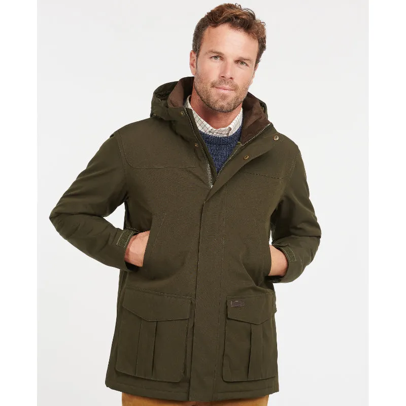 Barbour Brockstone Mens Waterproof Jacket - Dark Olive