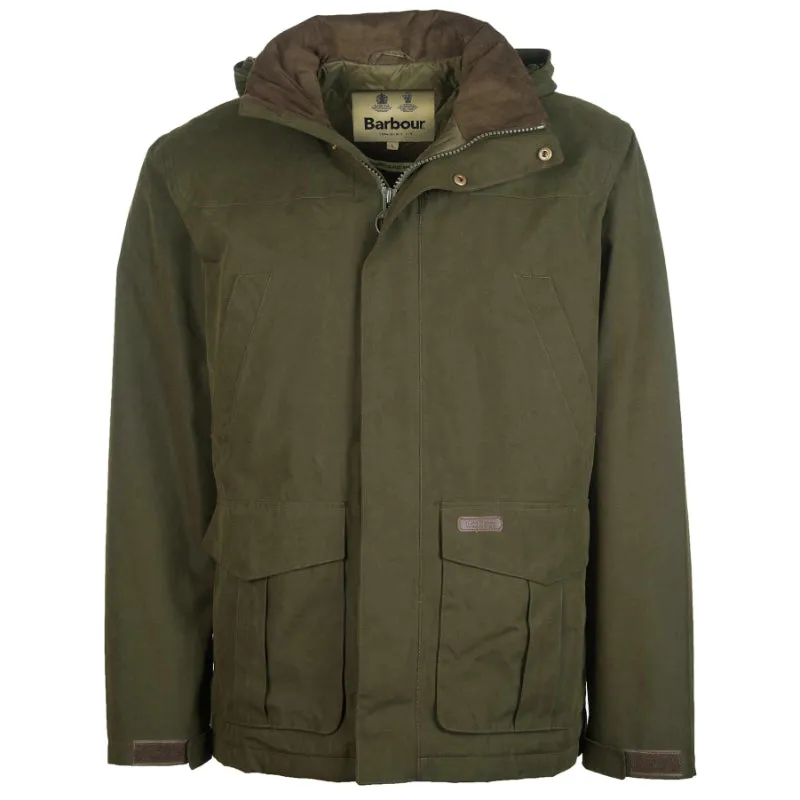 Barbour Brockstone Mens Waterproof Jacket - Dark Olive