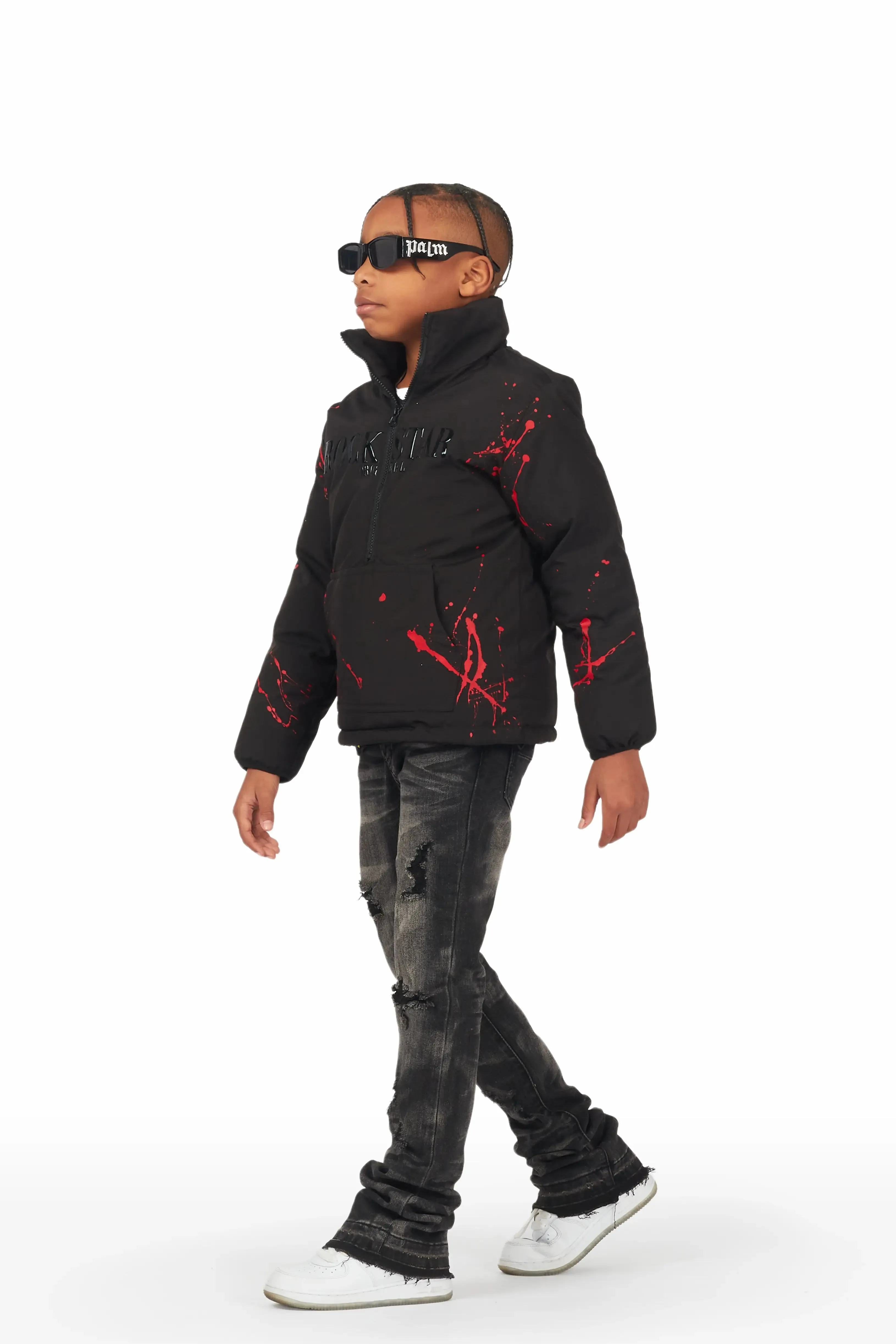 Boys Murry Black Puffer Jacket