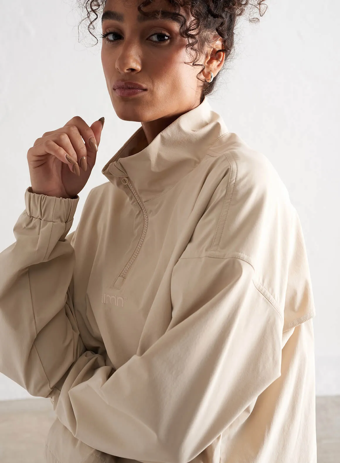 Café Au Lait Windbreaker Jacket