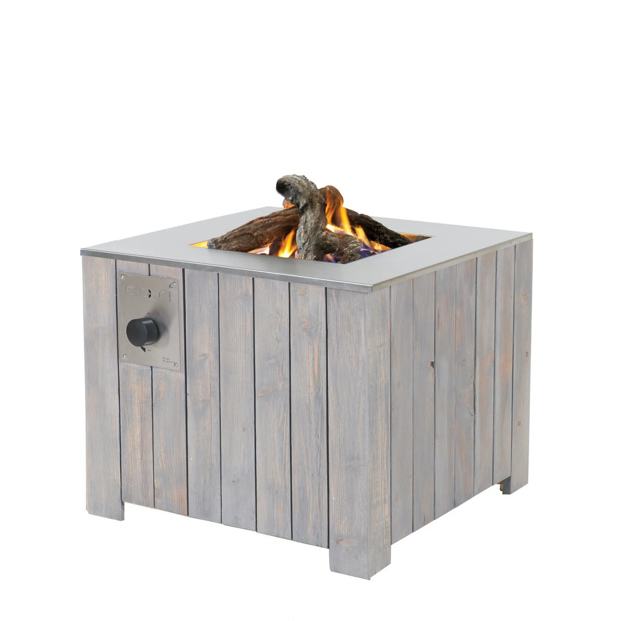 Cosicube 70 Grey Wash Fire Pit