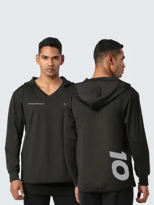 Customised Men's Sports Hoodie - Black