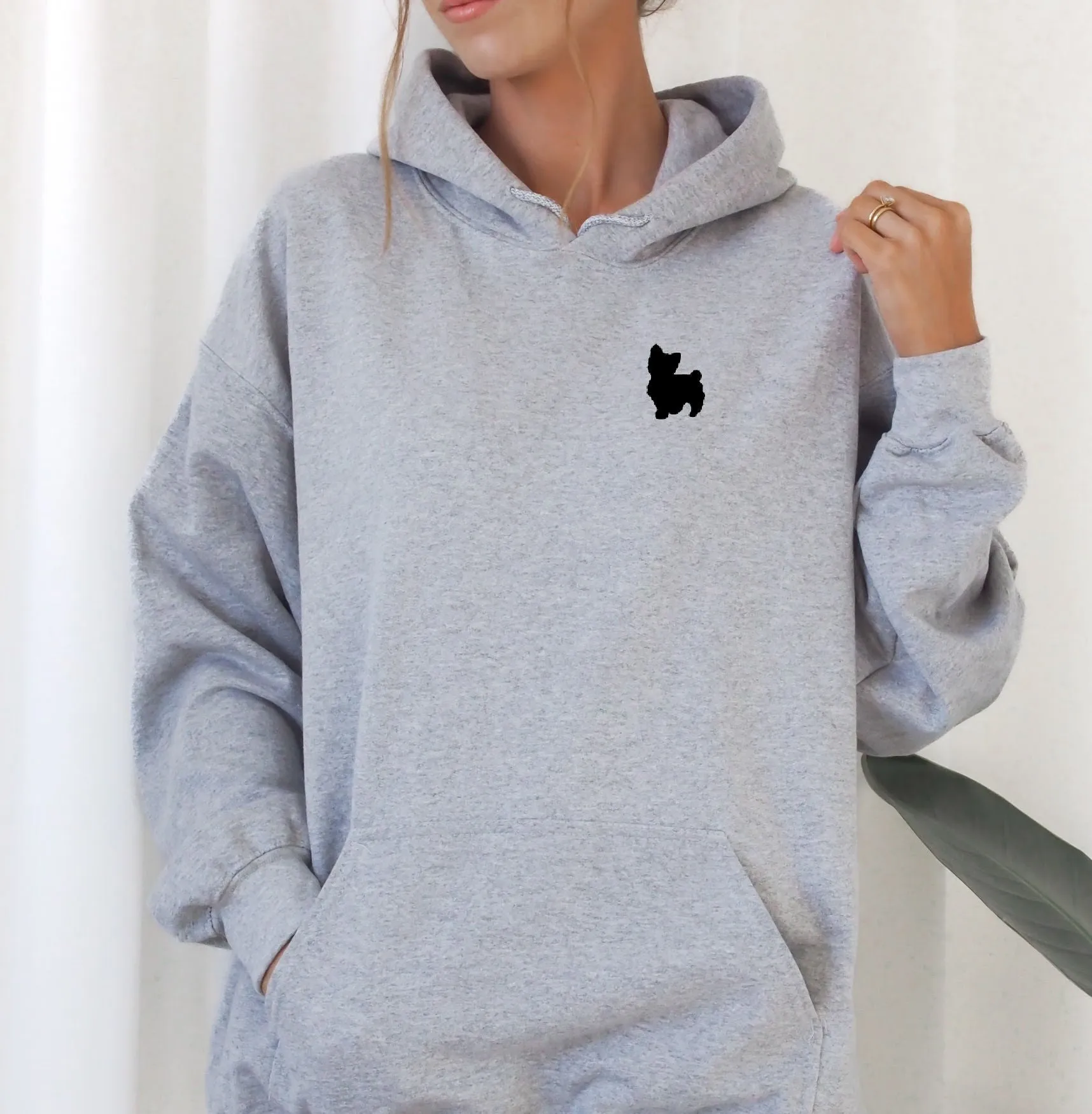 Dog Logo Hoodie - Personalise with ANY Dog Breed - Unisex Oversized Hoodie