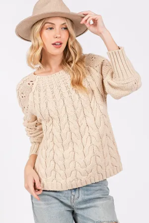 Eliza Cable-Knit Sweater