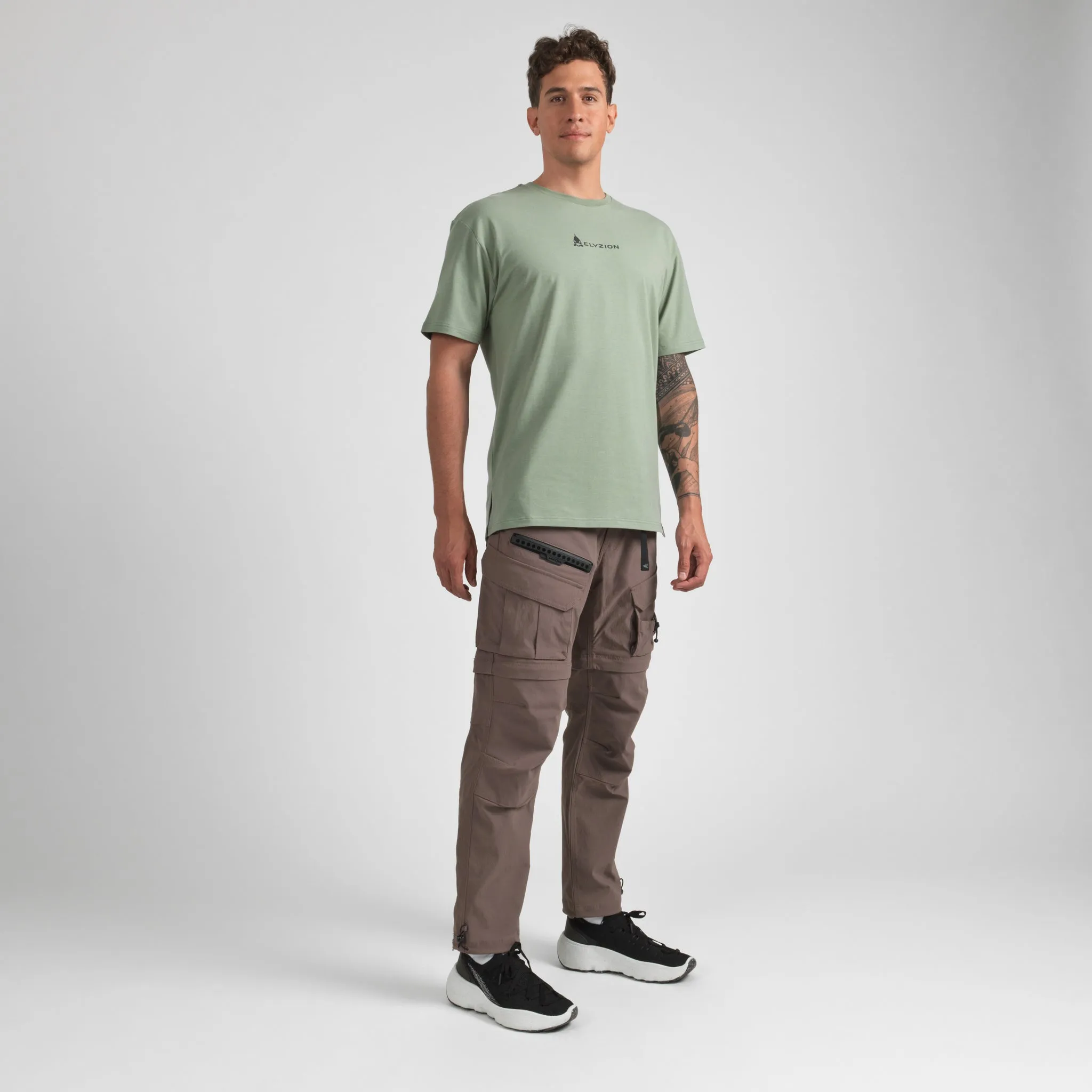 Elyzion "Cauvery" Convertible Cargo Pants - Coffee Quartz