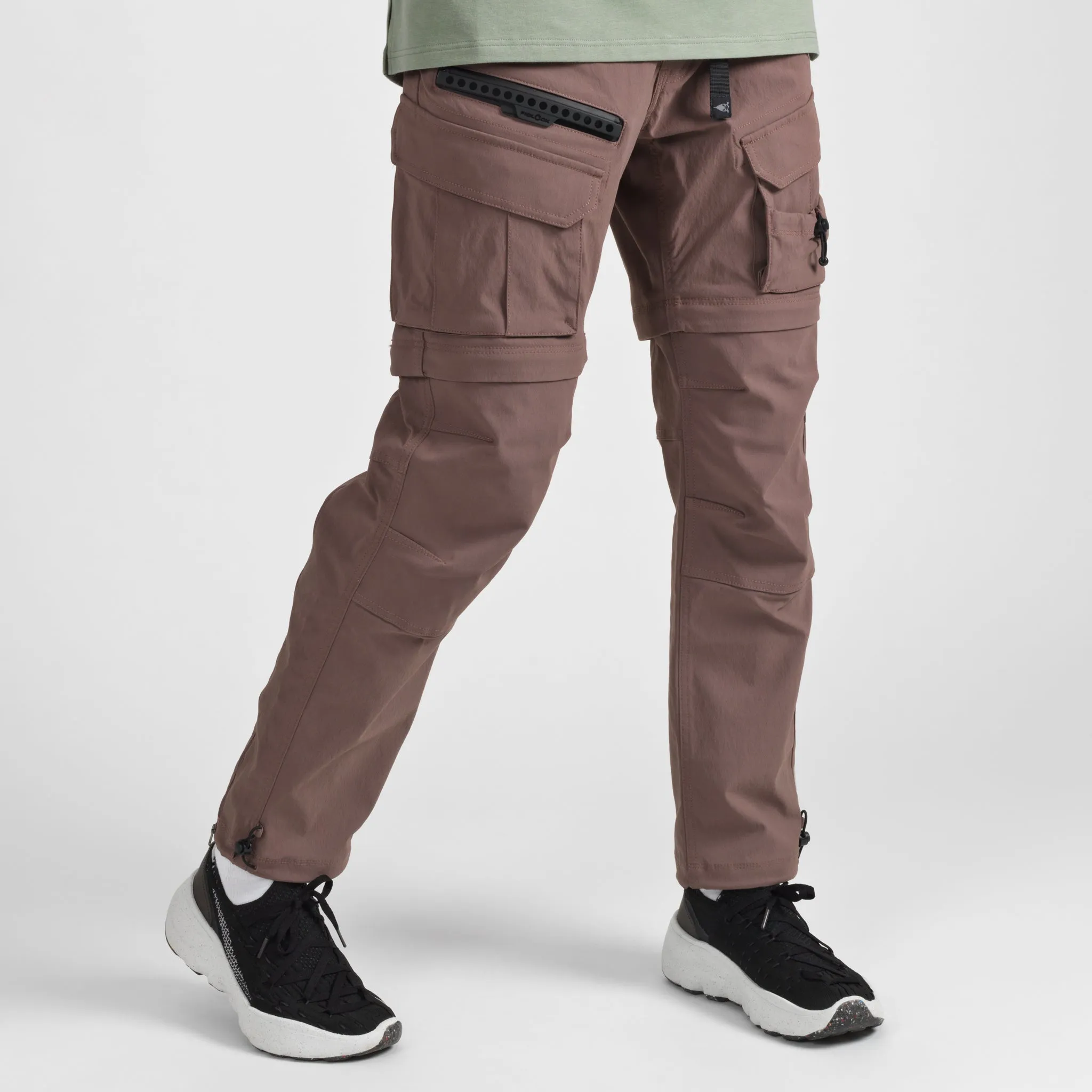 Elyzion "Cauvery" Convertible Cargo Pants - Coffee Quartz