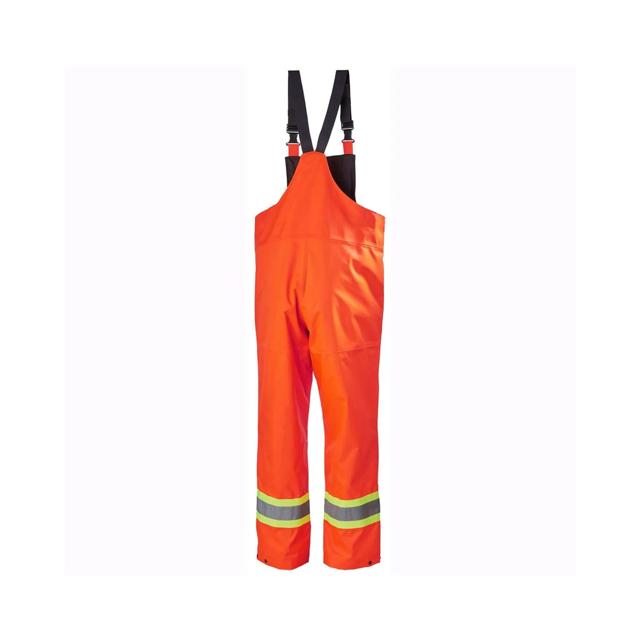 Helly Hansen Men's Hi Vis Shell Bib Work Pants 71443 Alta - CSA Helly Tech, Waterproof, Breathable, Reflective, Adjustable, Construction, Utilities | Sizes S-4XL