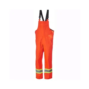 Helly Hansen Men's Hi Vis Shell Bib Work Pants 71443 Alta - CSA Helly Tech, Waterproof, Breathable, Reflective, Adjustable, Construction, Utilities | Sizes S-4XL