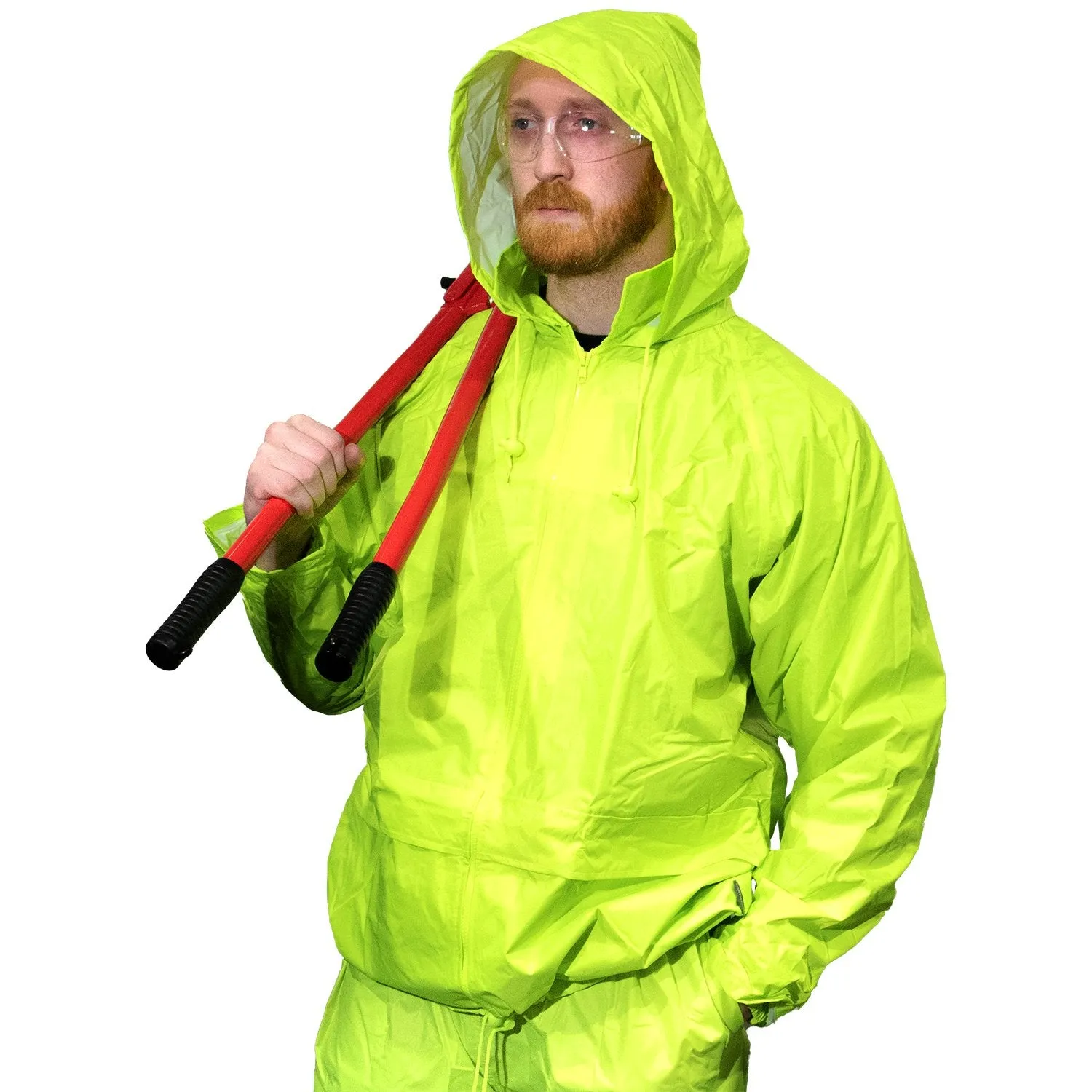 High Visibility Classic Rain Jacket - Lime - 3X