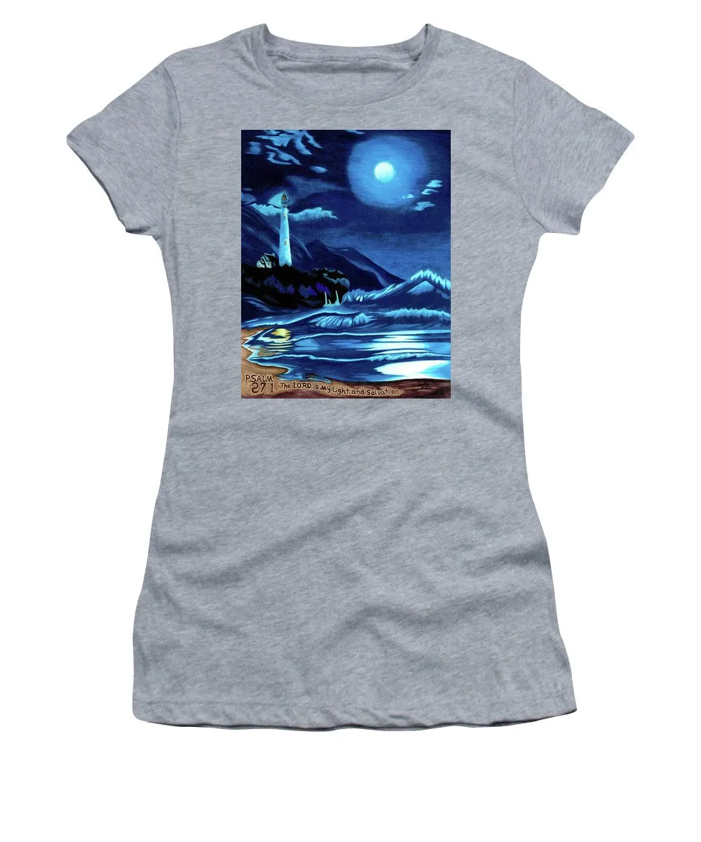 Lighthouse Moonlit Sky - Women's T-Shirt