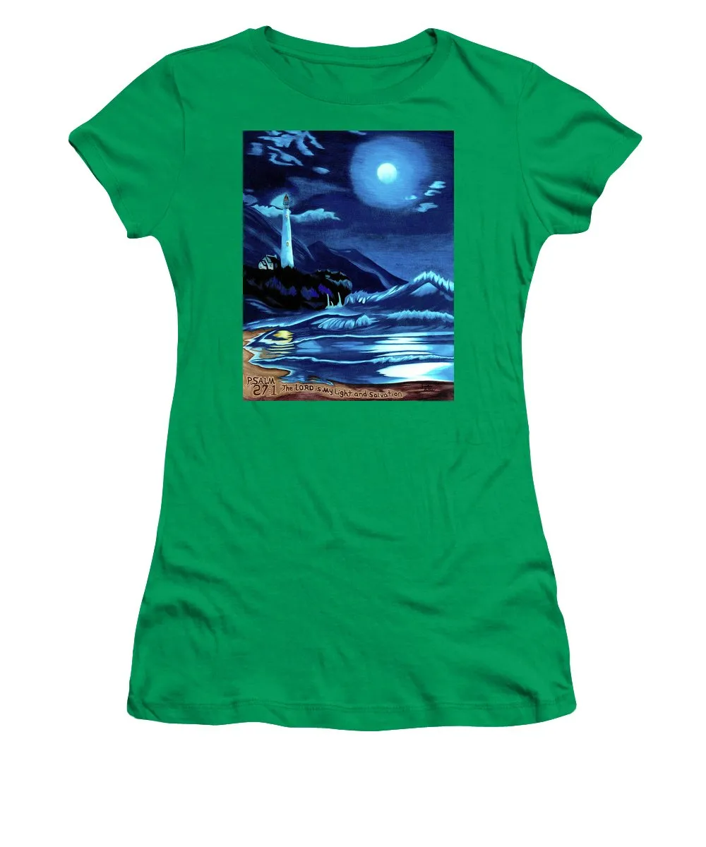 Lighthouse Moonlit Sky - Women's T-Shirt