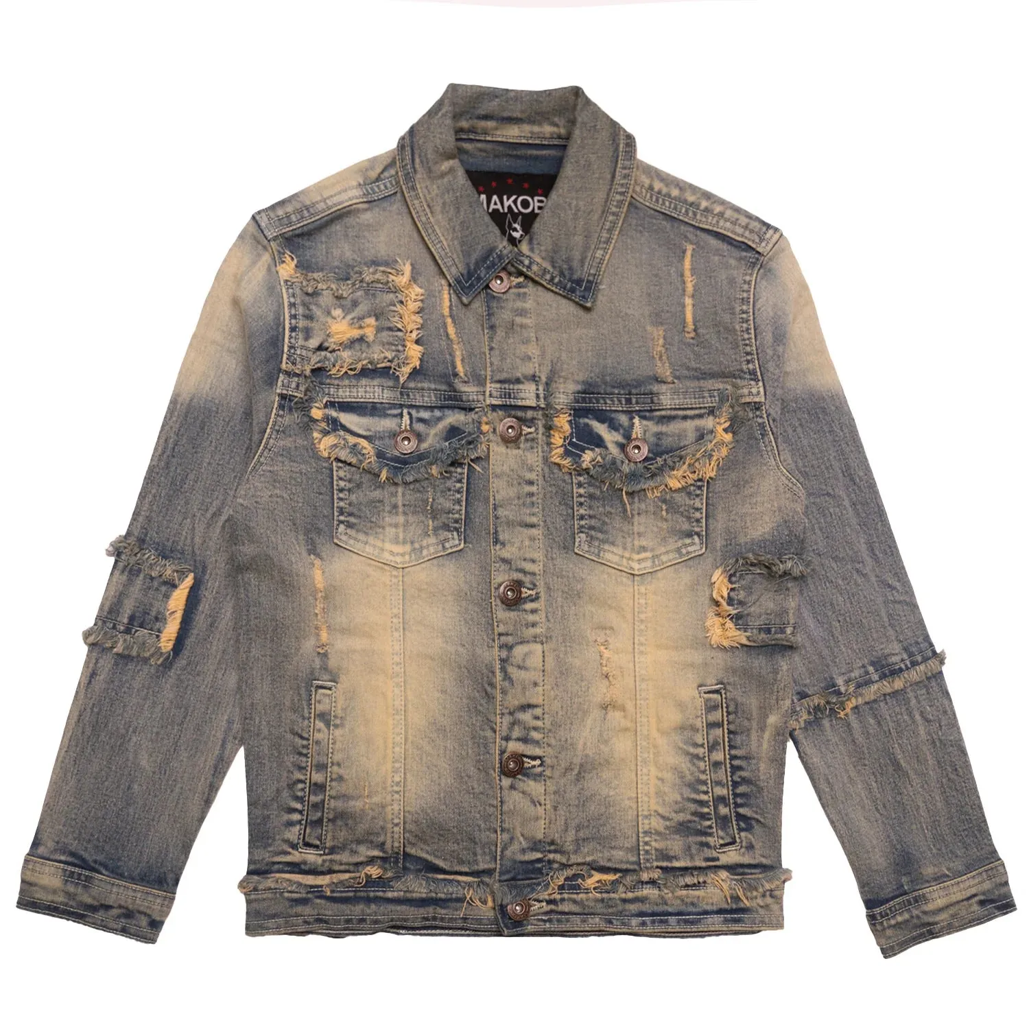 Makobi Kids 'Bergamo' Denim Jacket B1026 (Dirt Wash)