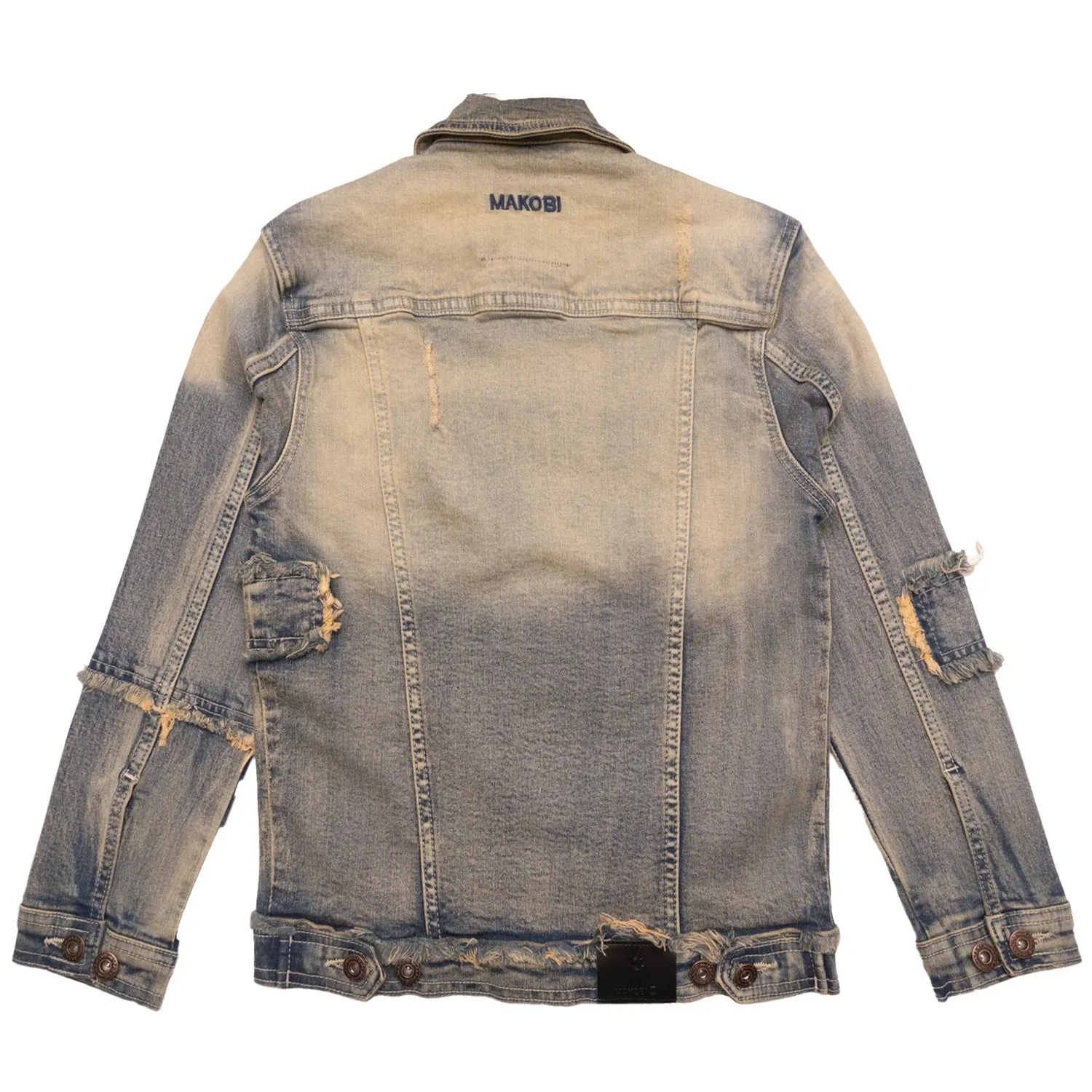 Makobi Kids 'Bergamo' Denim Jacket B1026 (Dirt Wash)