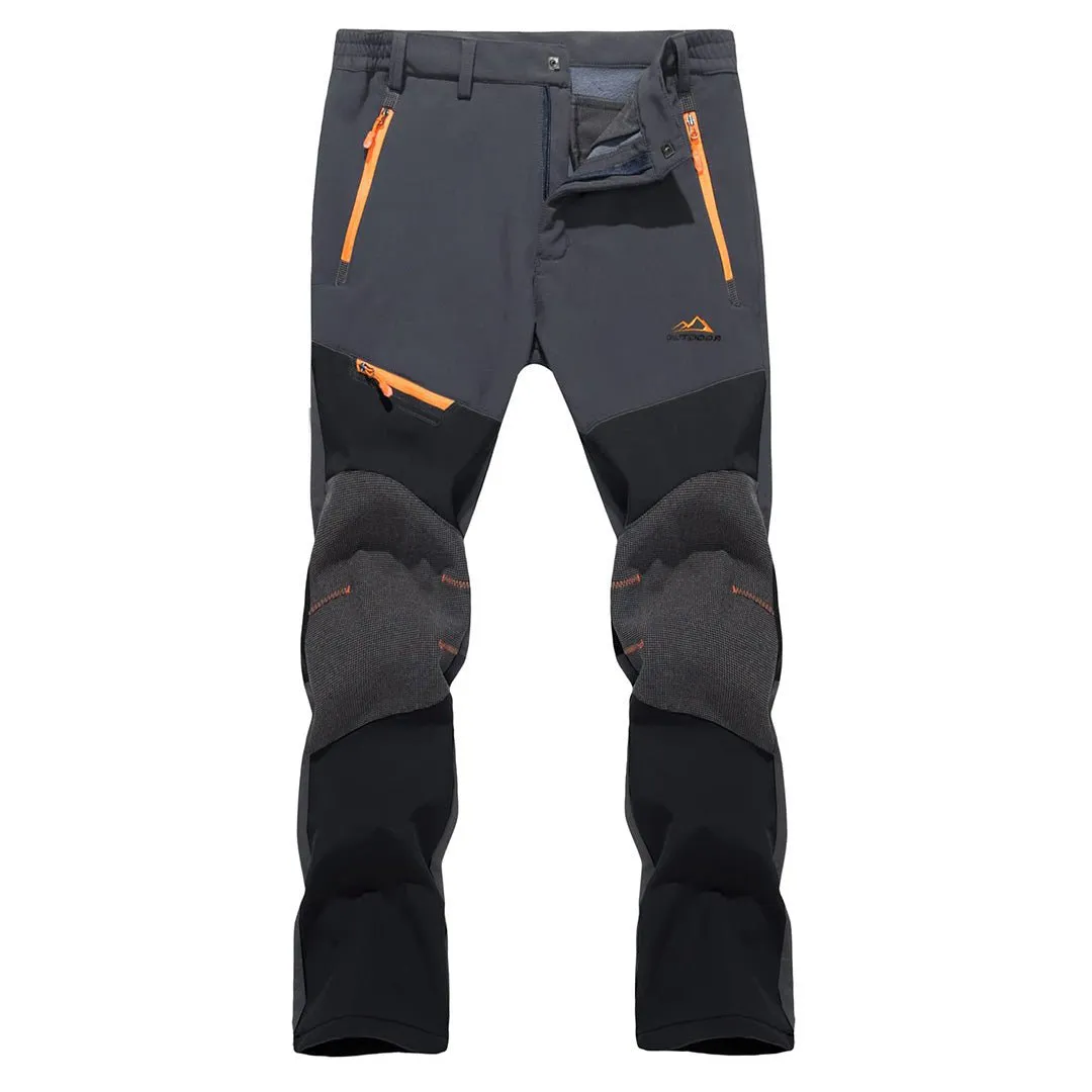 Men's Snow Hiking Water-Resistant Ski Fleece Lined Pants