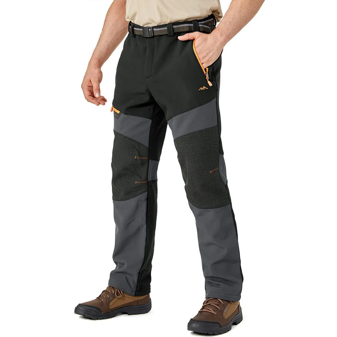 Men's Snow Hiking Water-Resistant Ski Fleece Lined Pants