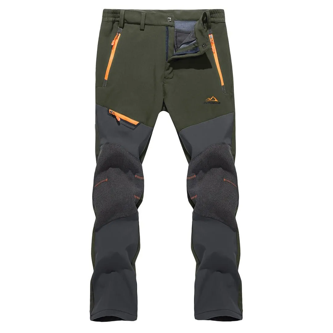 Men's Snow Hiking Water-Resistant Ski Fleece Lined Pants