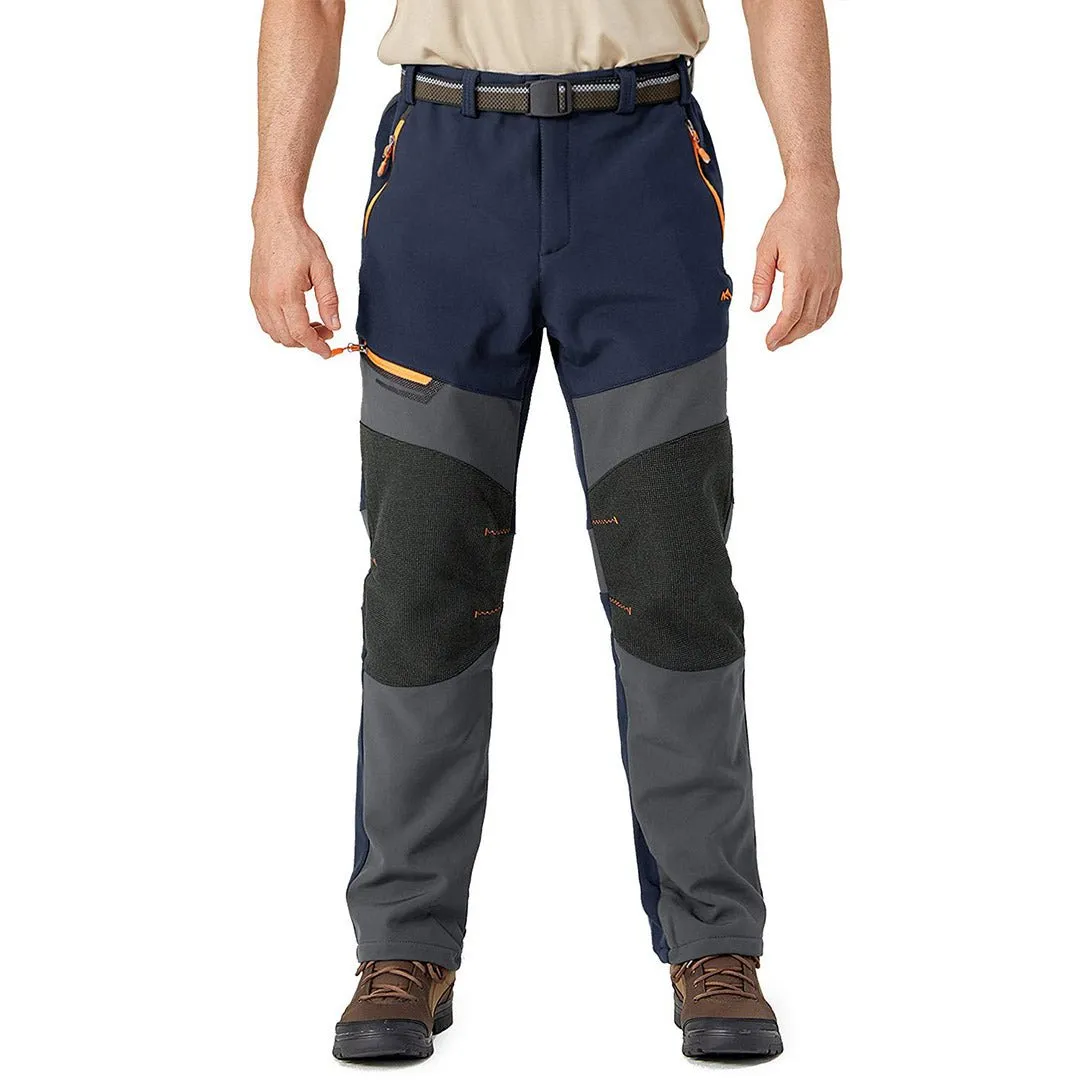 Men's Snow Hiking Water-Resistant Ski Fleece Lined Pants