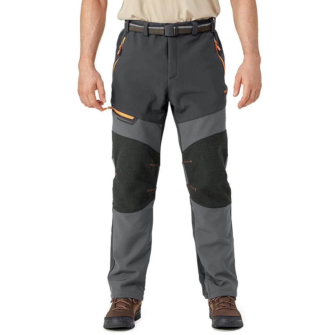 Men's Snow Hiking Water-Resistant Ski Fleece Lined Pants