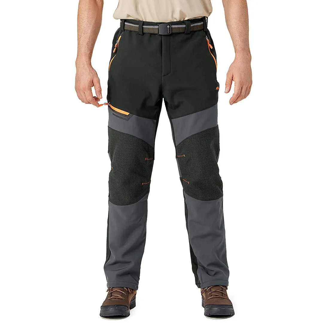 Men's Snow Hiking Water-Resistant Ski Fleece Lined Pants