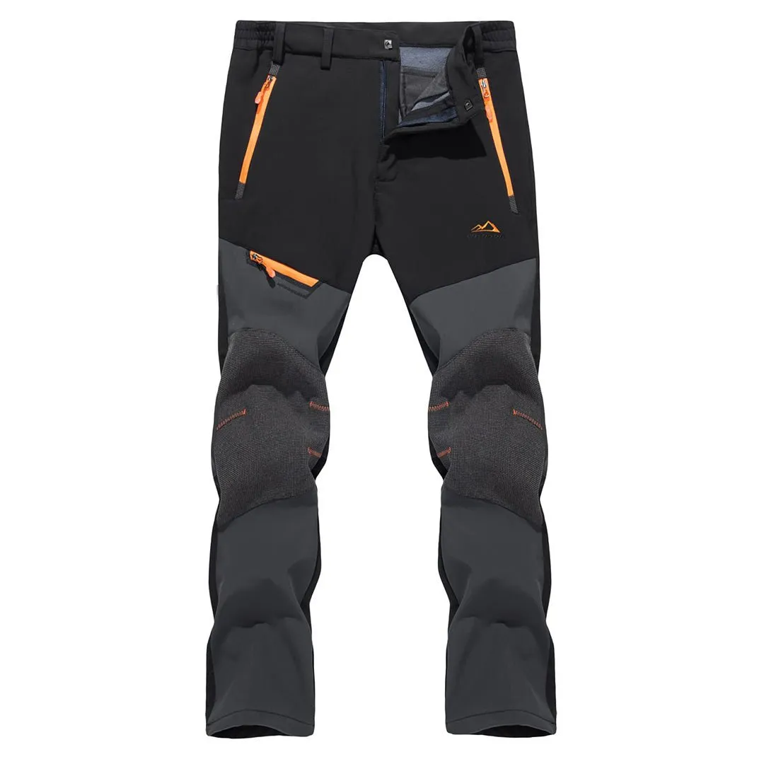 Men's Snow Hiking Water-Resistant Ski Fleece Lined Pants