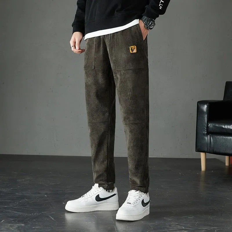 Men's Winter Warm Thick Pants With Fleece Lining