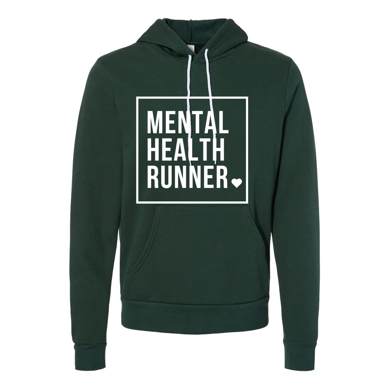 Mental Health Runner Unisex Sponge Fleece Pullover Hoodie