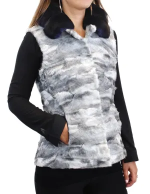 NATURAL GRAY RUSSIAN BROADTAIL LAMB VEST