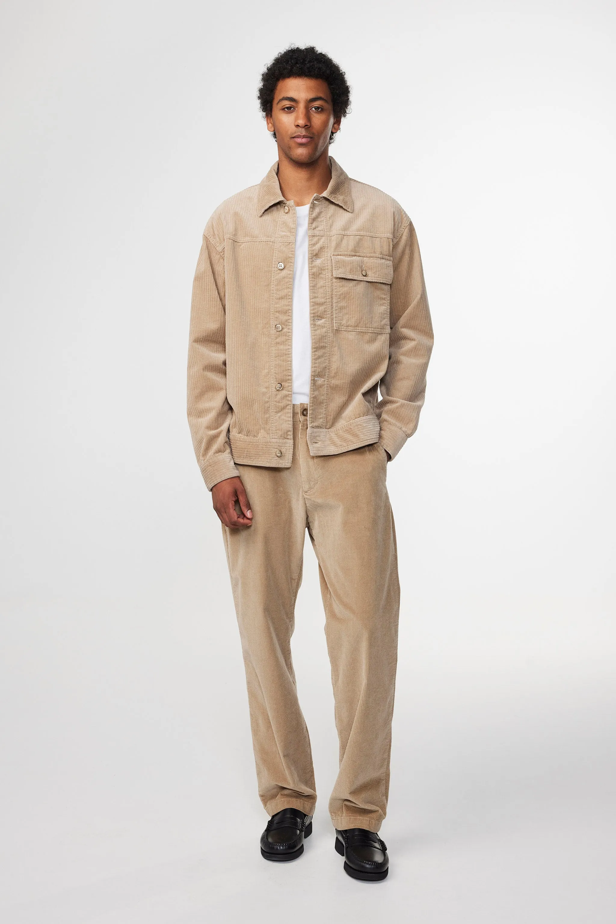 NN07 VINCE 1077 SOFT CORDUROY JACKET - DESERT KHAKI