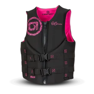 O'Brien Women's Traditional Neoprene CGA Vest - Pink/Black