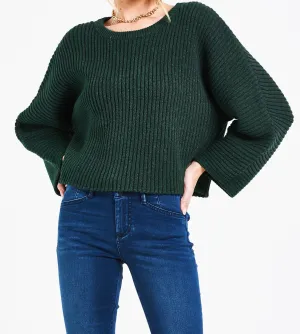 PARKER DOLMAN SWEATER CHRISTMAS GREEN