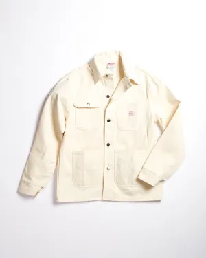 Pointer Brand White Drill Denim Chore Coat