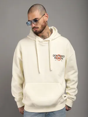 Savile Row Style White Oversized Hoodie