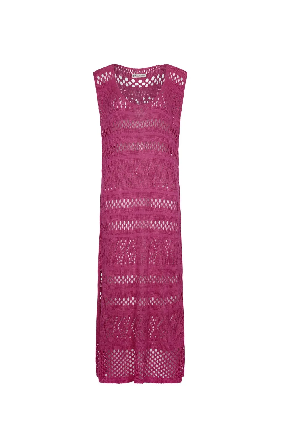 Selene Crochet Slit Dress