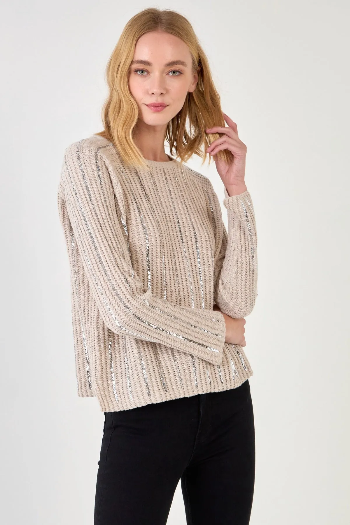 Sequins Detail Sweater