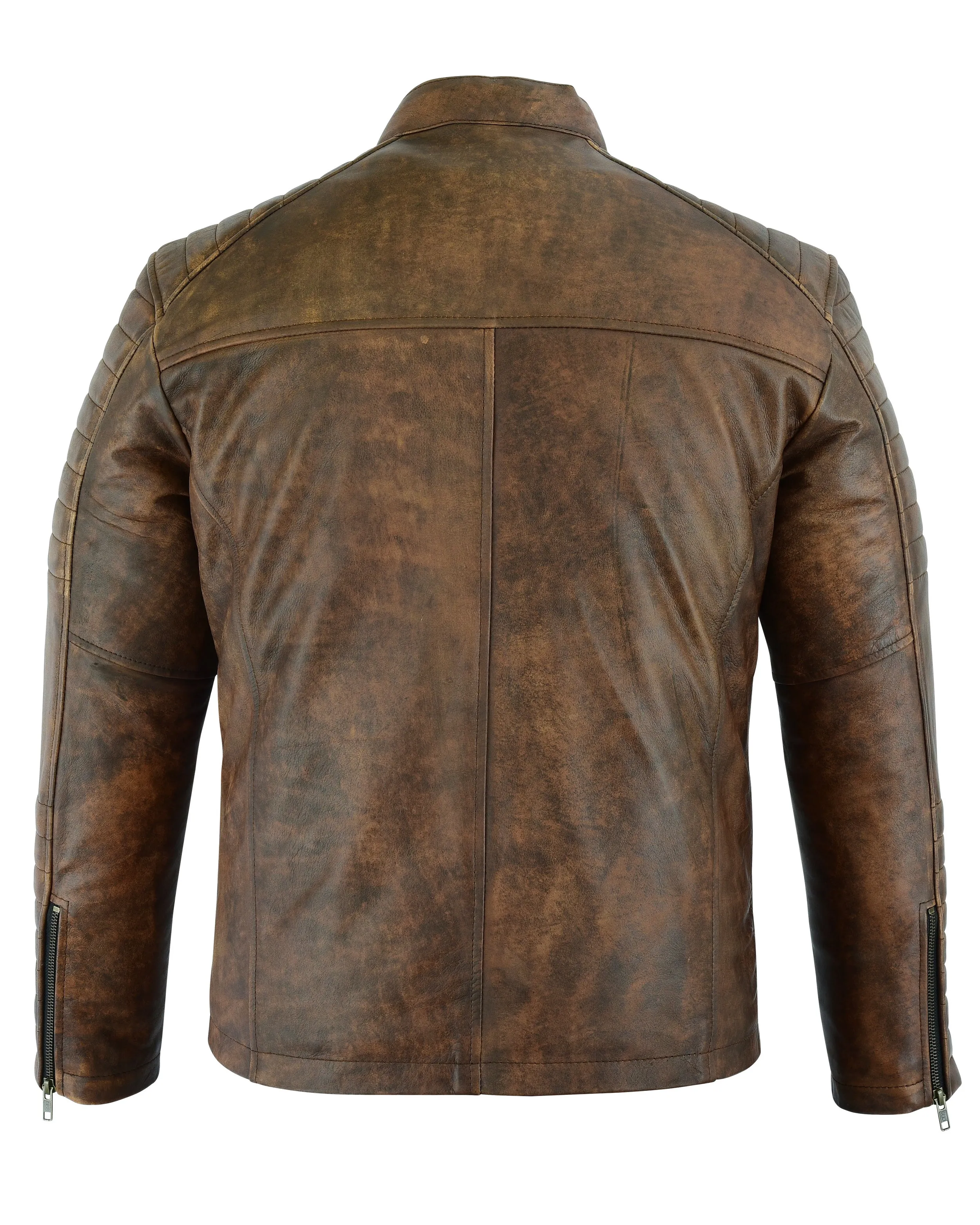 Signature City Casual Brown Leather Jacket