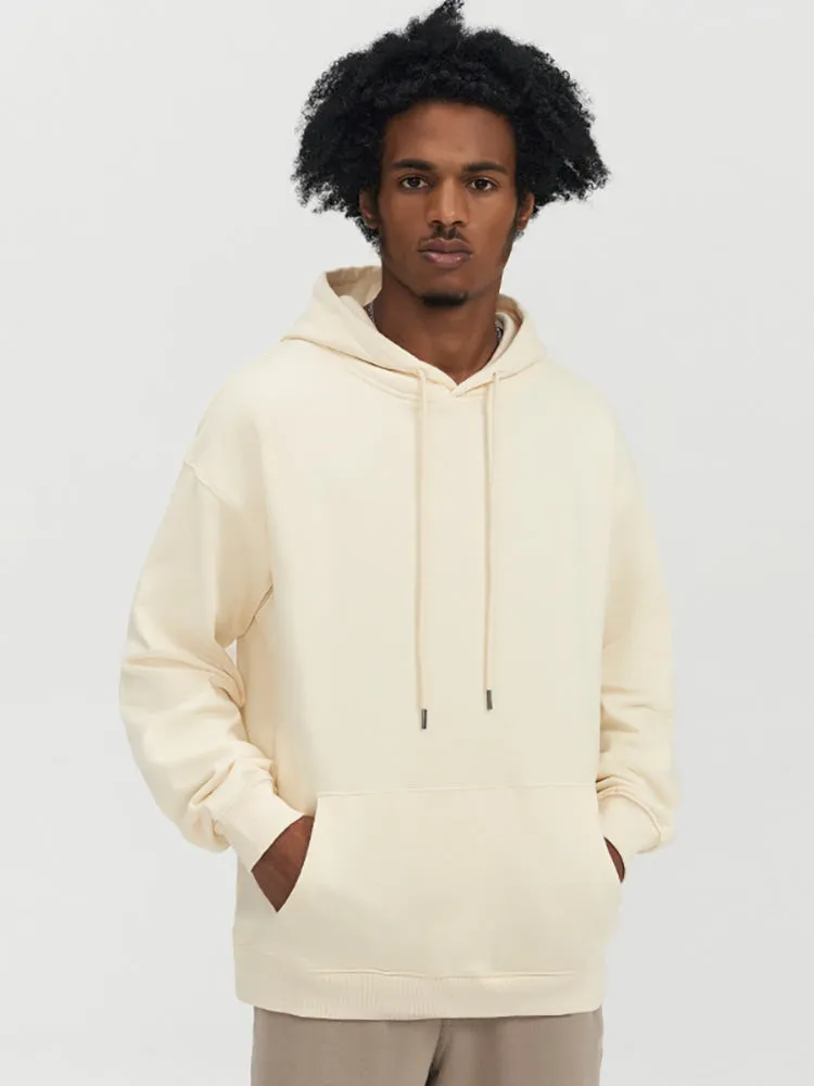 Solid Color High Quality Cotton Loose Men'S Hoodies