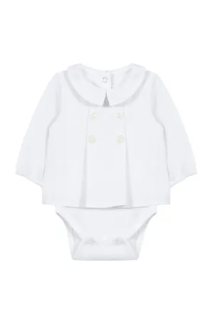 TAR White Collared Onesie