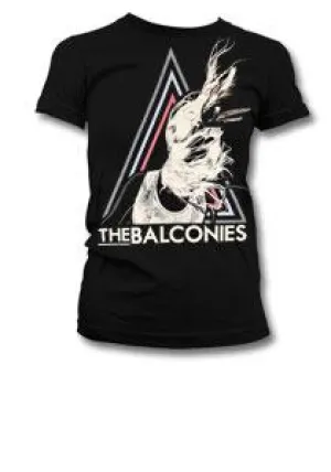 The Balconies Triangle Girls Black T-Shirt