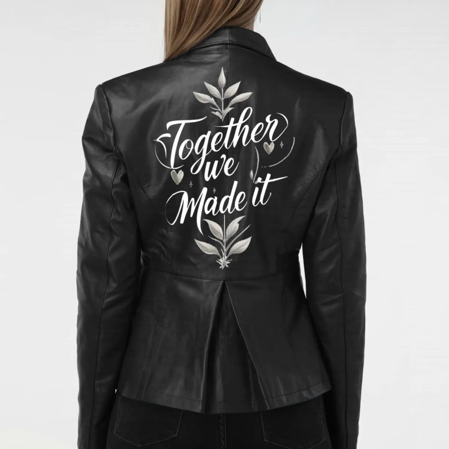 Together We Made It Leather Jacket