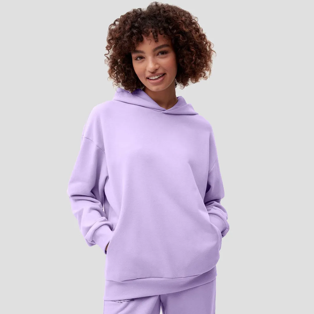 Unisex Premium Fleece - Plain Light Purple Hoodie