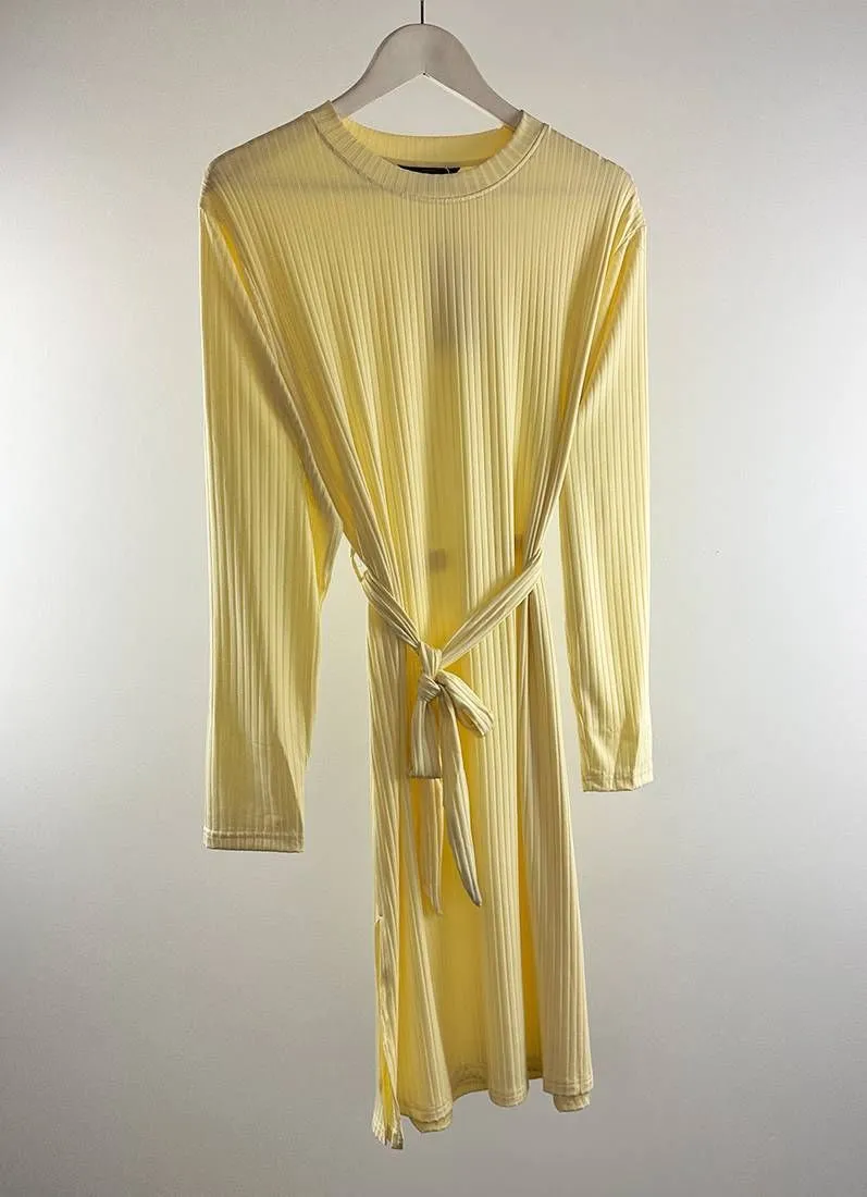 Yellow Top Trouser Belt Co-ord Set